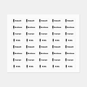 Etiquetas Tamaño de ropa