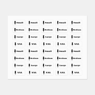 Etiquetas Tamaño de ropa
