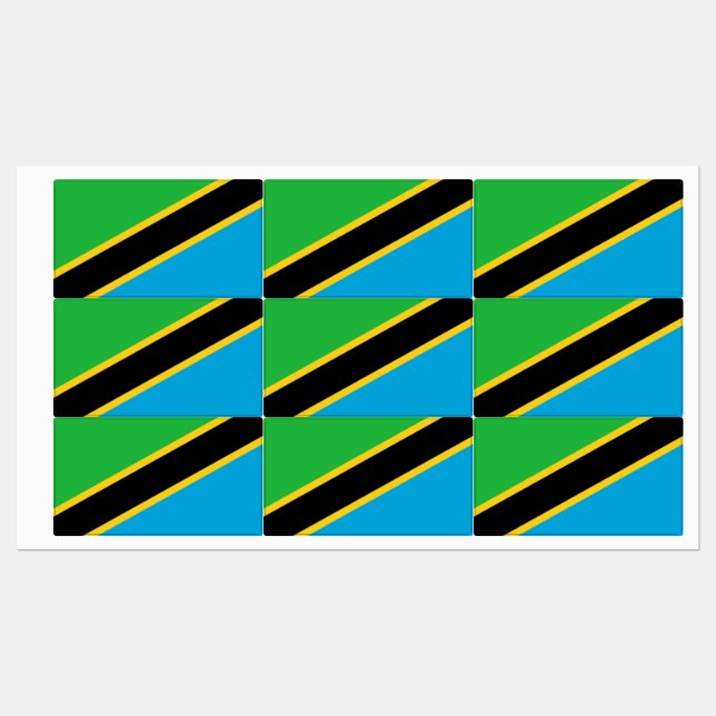 Etiquetas Tanzania (Hoja)