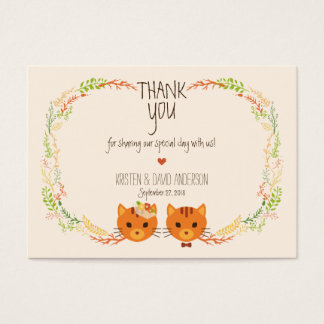 Etiquetas/tarjetas de regalo de crema para gatos f