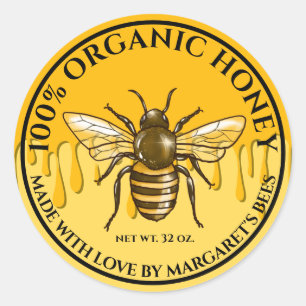 Etiquetas Tarro de Miel Abeja Miel Panal Colmena A