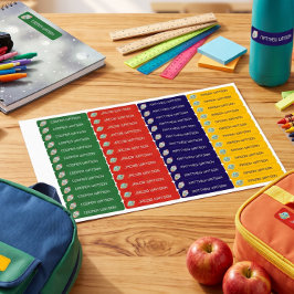 Etiquetas Tema de espacio de galaxia Niño Código de color
