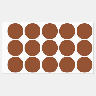 Etiquetas Terracota Naranja Quemado Color Sólido