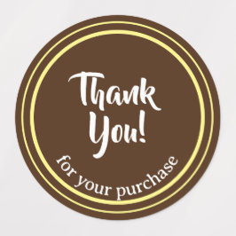 Etiquetas Texto de agradecimiento Minimalista personalizado