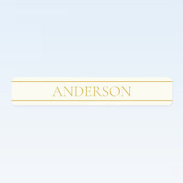 Etiquetas Texto de Personalizable simple y elegante | Gold O