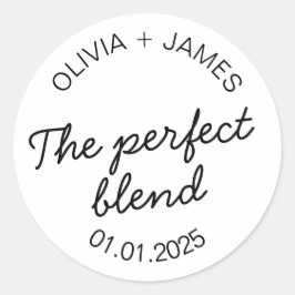 Etiquetas The Perfect Blend | Blancas Redondas Mat