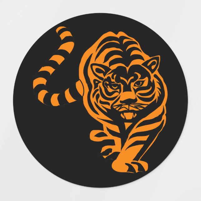 Etiquetas Tigre (Diseño 1)