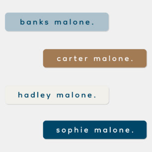 Etiquetas Tipo simple Boho Kids Waterproof Nombre