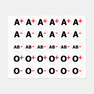 ETIQUETAS TIPOS DE SANGRE