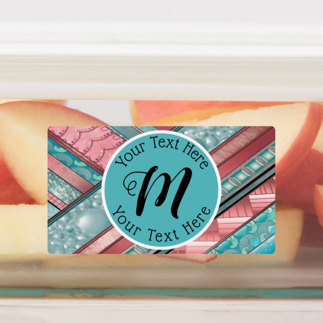 Etiquetas Tiras Silken Geométricas - Rectángulo Personalizad (Fijada)