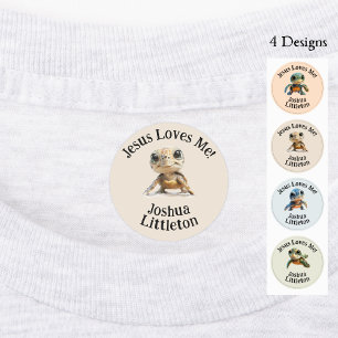 Etiquetas Tortugas 4 Diseños de Ropa Personalizados y Person