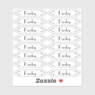 Etiquetas tradicionales de hierba de los jardines