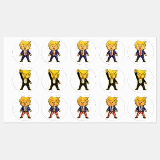 Etiquetas Trump Feliz, Trump Divertido, Chibi Meme Divertido