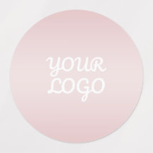 Tu logotipo y elegante ombre rosa moderno | Imperm