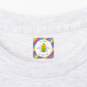 Etiquetas Una linda abeja arco iris y ropa de flores para LG