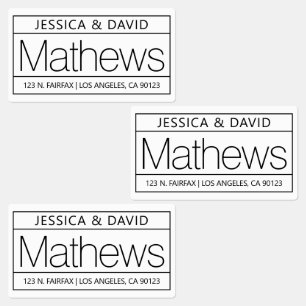 Etiquetas Único y creativo aspecto blanco y negro impermeabl