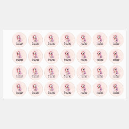Etiquetas Unicornio personalizado,Nombre,Número de teléfono