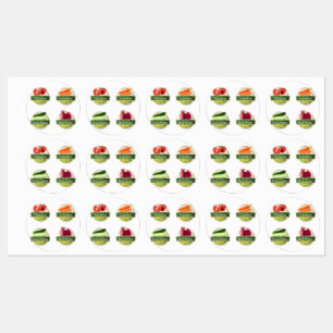 Etiquetas Verduras frescas de la granja