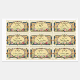 Etiquetas Vintage Elegant French Address Labels