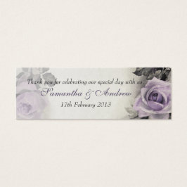 Etiquetas Vintage Sterling Silver Rosa de matrimon