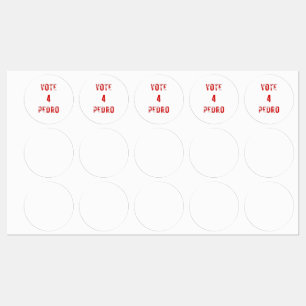 Etiquetas voto Pedro Napoleon gracioso texto electoral