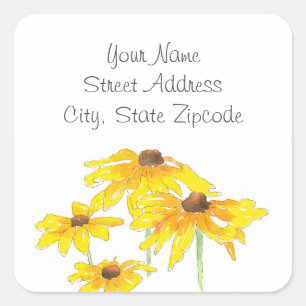 Etiquetas "Watercolor y Pen Black Eyed Susan"