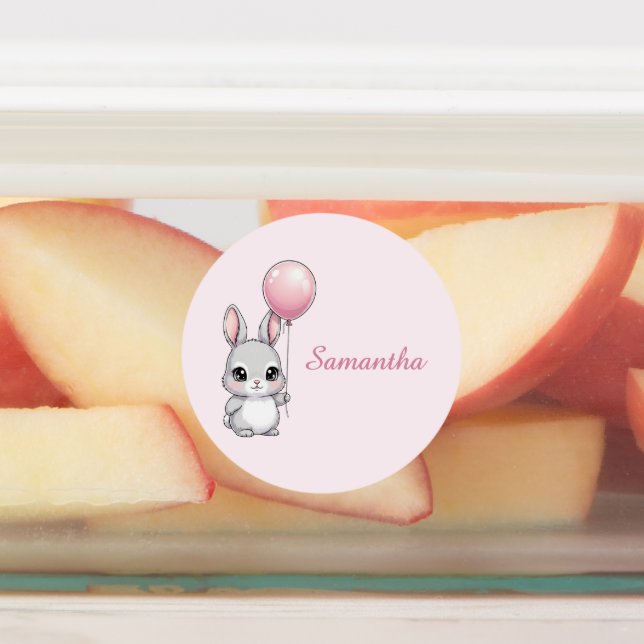 Etiquetas Waterproof Bunny Name Sticker Label (Fijada)