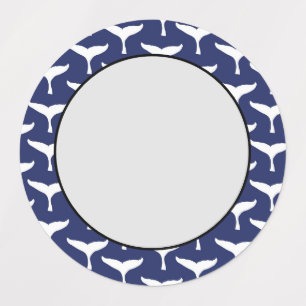 Etiquetas White Whale Tail Sea Animal Blue Ocean Marine