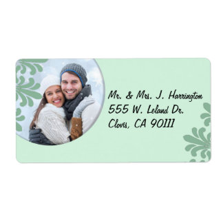 Etiquetas Wintergreen Wreath Photo
