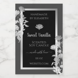 Etiquetas y etiquetas de empaque de marco gris neg