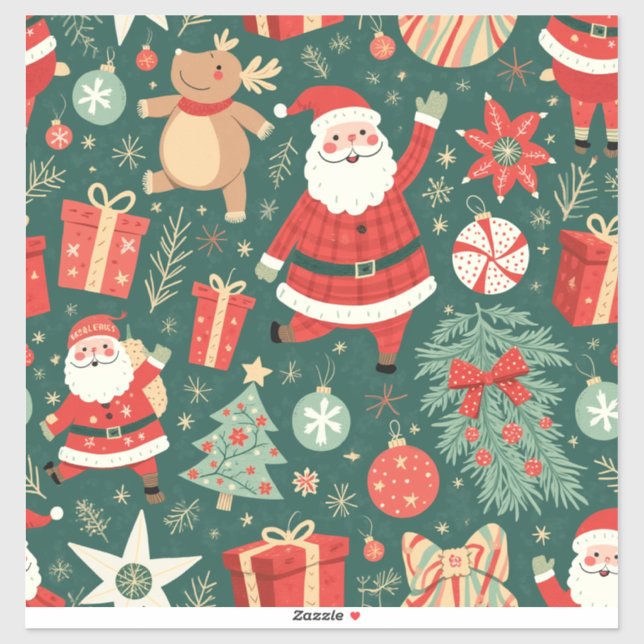 etiquetas y pegatinas de navidad (Hoja)