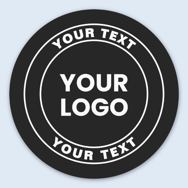 Etiquetas Your Uploaded Logo + Bold Circular Text  (Subido por el creador)
