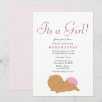 Étnica rosa dulce es una invitación a la ducha de 