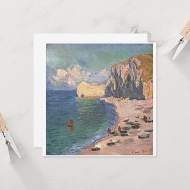 Étretat, la playa y la Falaise d'Amonet, Monet (Anverso/Reverso In Situ)