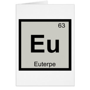 Eu - Euterpe Musa Química Símbolo de la Tabla Peri