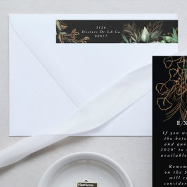 Eucalipto Botánico de Leafy Negro Elegante vegetac