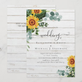 Eucalipto deja Boda a los girasoles rusos