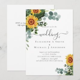 Eucalipto deja Boda a los girasoles rusos