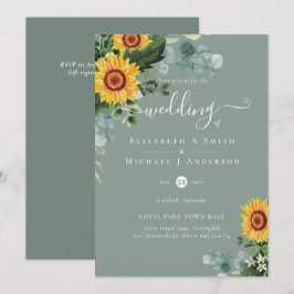 Eucalipto deja Boda a los girasoles rusos