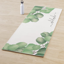 Eucalipto Verde Monograma Yoga Mat