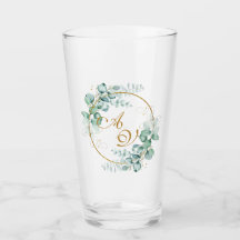 Eucalipto y oro boda personalizada 