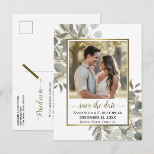 Eucalipto y Pino Fotografía de Anuncio de Boda