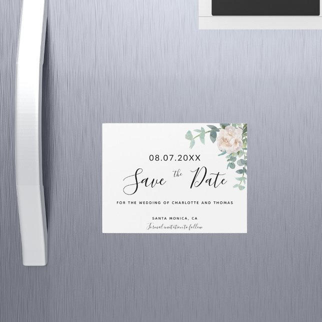 Eucaluptus boda floral blanca salva la fecha (Subido por el creador)