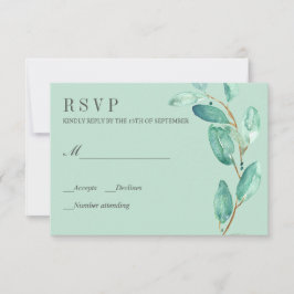 Eucalyptus Aqua Sale de Boda RSVP