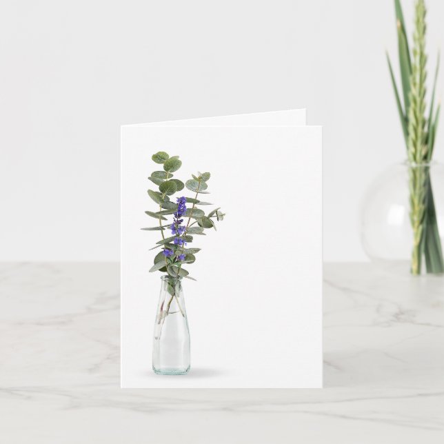 Eucalyptus Bouquet In Bottle Vase (Anverso)