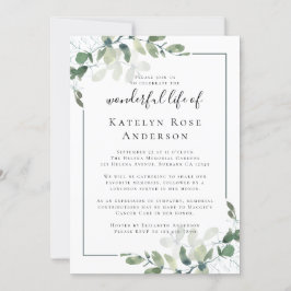 Eucalyptus Celebración de la Invitación a la Conme