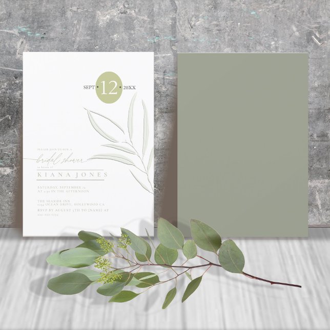 Eucalyptus Color Tones Bridal Shower Green ID901 (Subido por el creador)