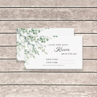 Eucalyptus Cuántas Besas Ducha Tarjeta de juego