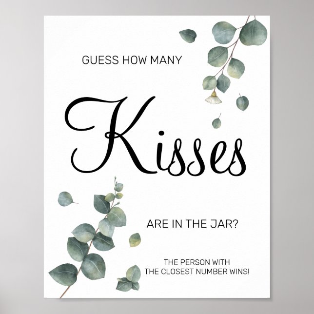 Eucalyptus Cuántos besos Señal de juego de ducha d (Frente)