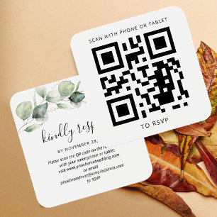 Eucalyptus deja el sitio web del Boda de código QR